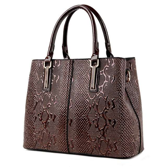 Big Capacity Leather Tote Shoulder Handbag