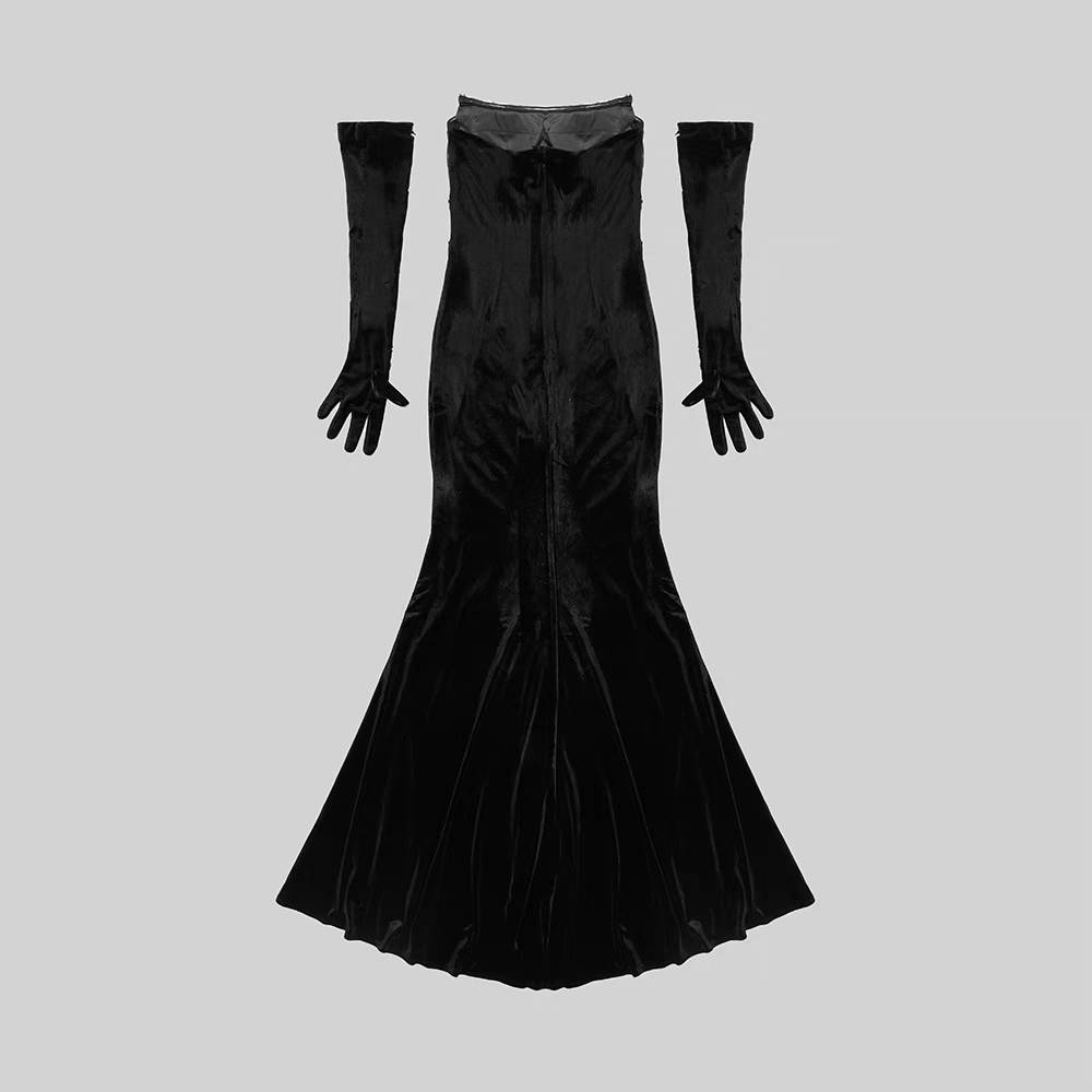 Luxury Crystal Velvet Dress