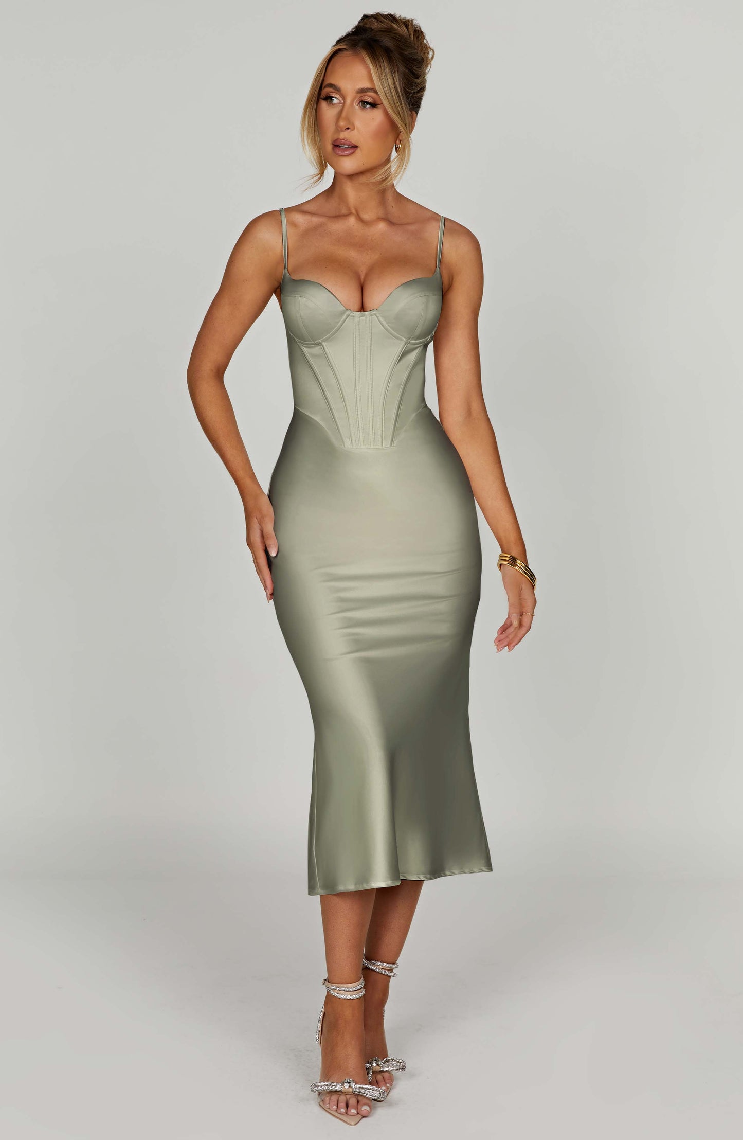 Farrah Midi Dress - Sage