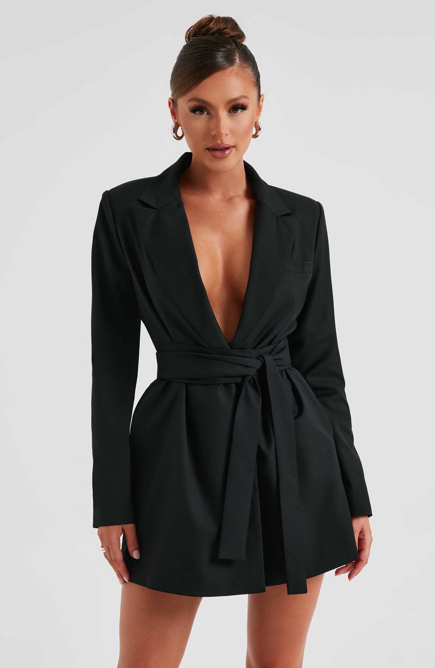 Heather Suit Dress - Black