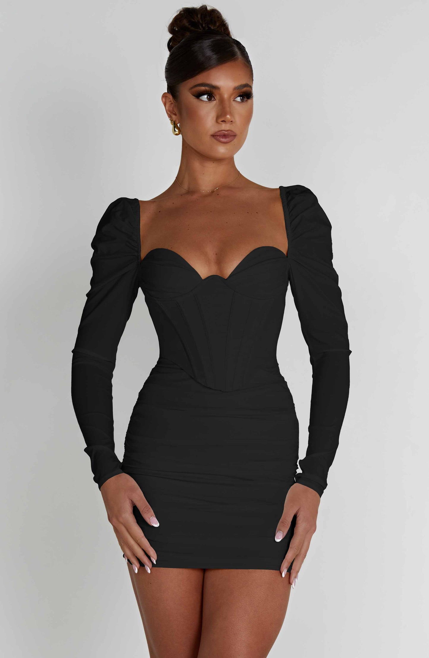 Louise Mini Dress - Black